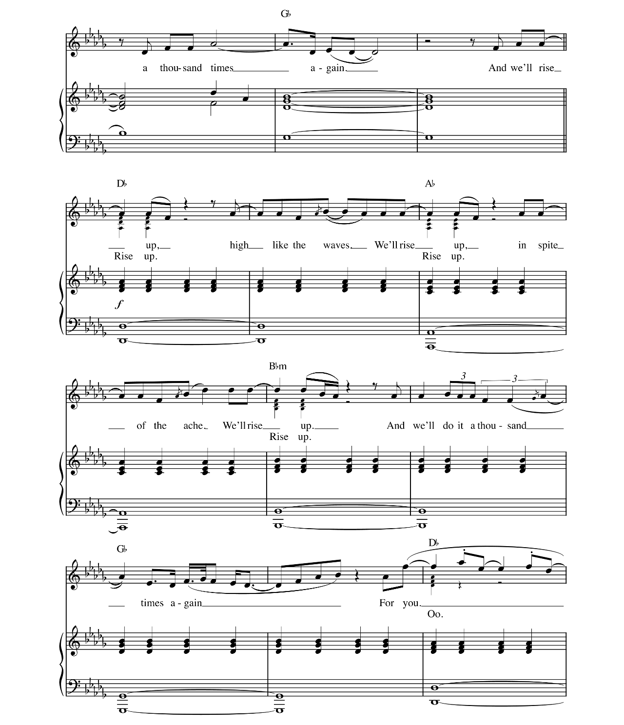 Rise Up sheet music 7