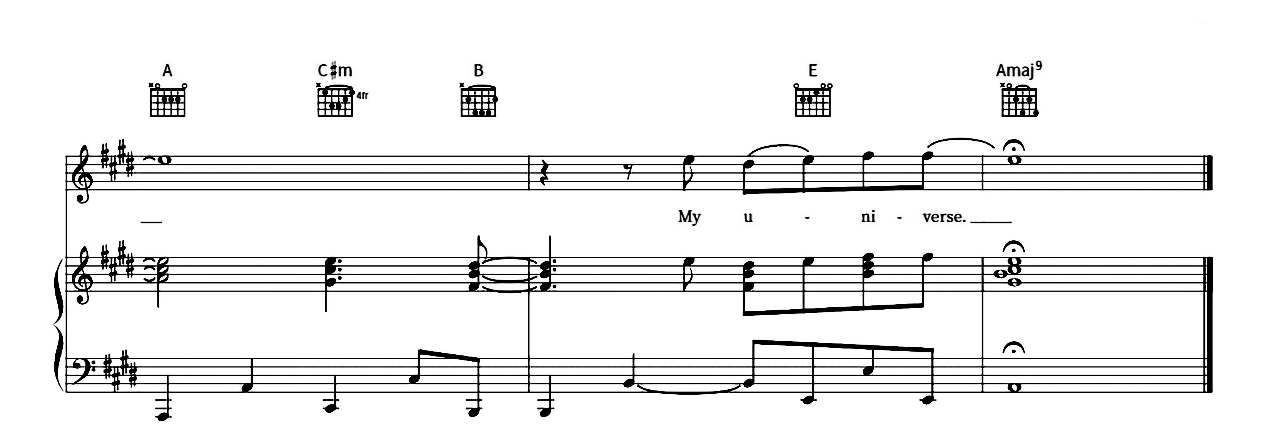 My Universe sheet music 7