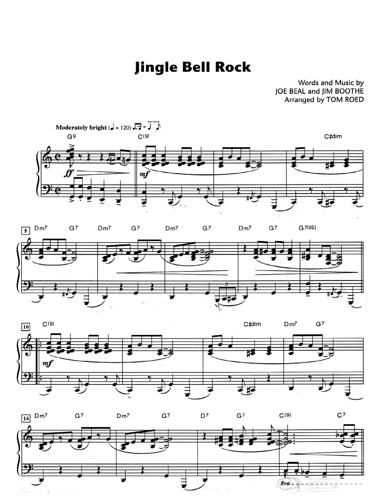 Jingle Bell Rock sheet music
