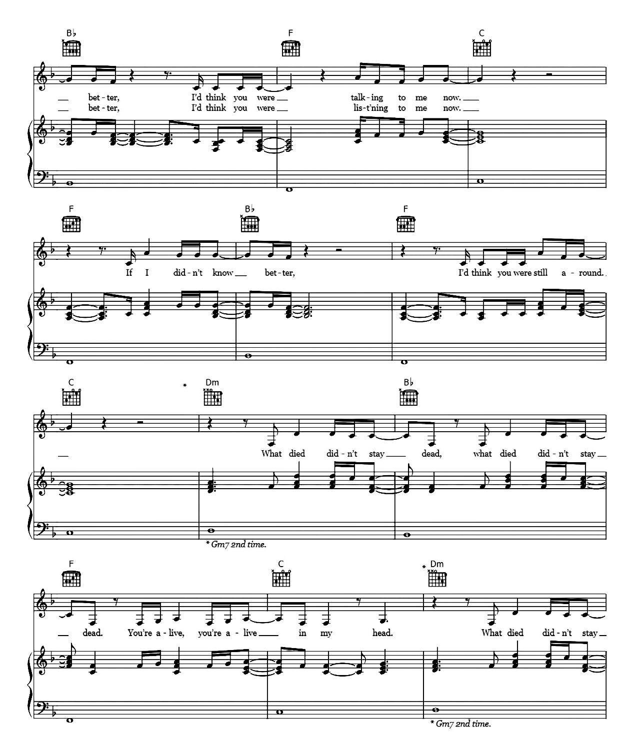 Marjorie sheet music 2