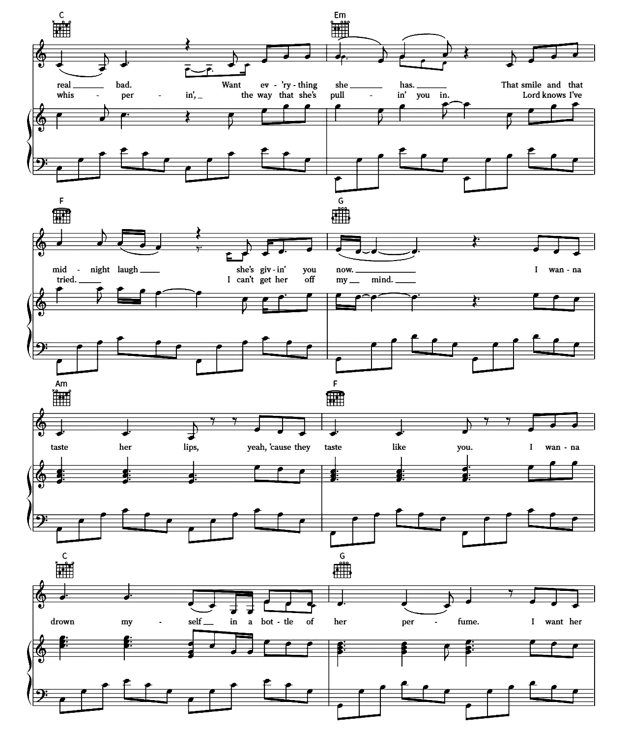 Girl Crush sheet music 2