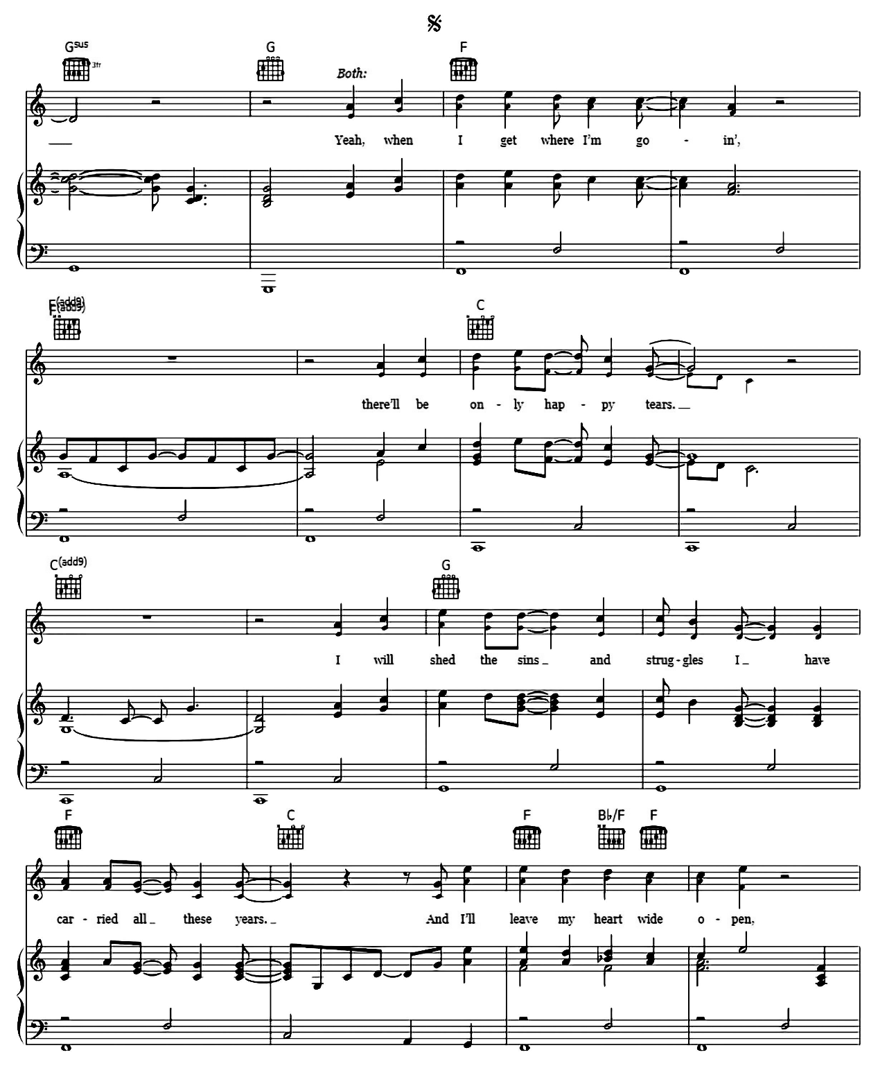 When I Get Where I'm Going sheet music 3