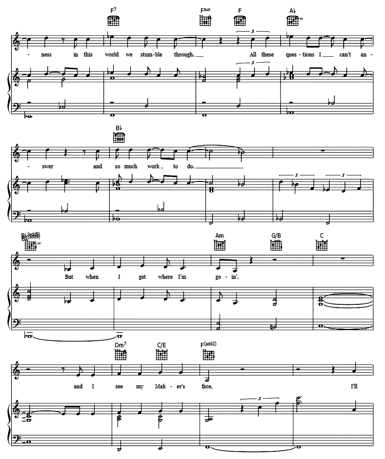 When I Get Where I'm Going sheet music 6