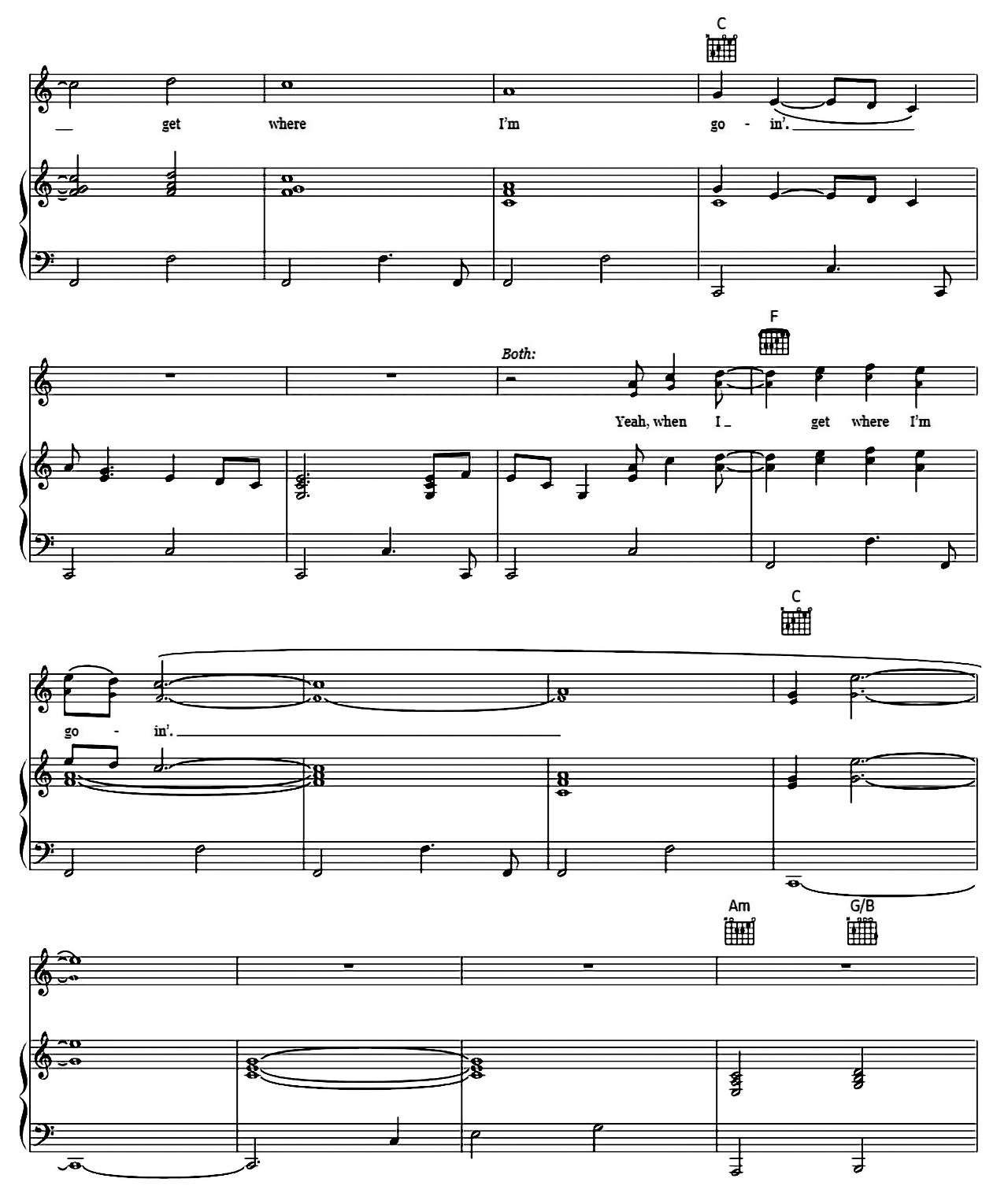 When I Get Where I'm Going sheet music 9