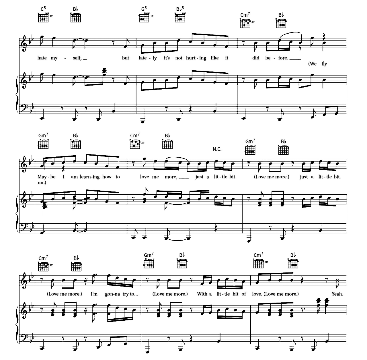 Love Me More sheet music 5