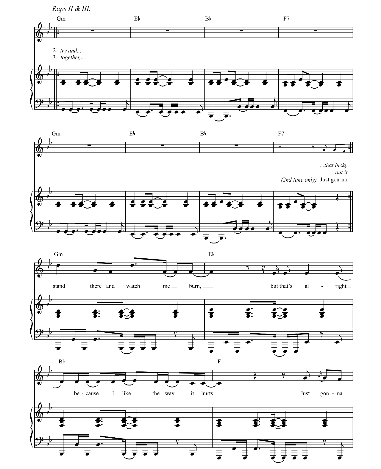 Love The Way You Lie Part 2 sheet music 6