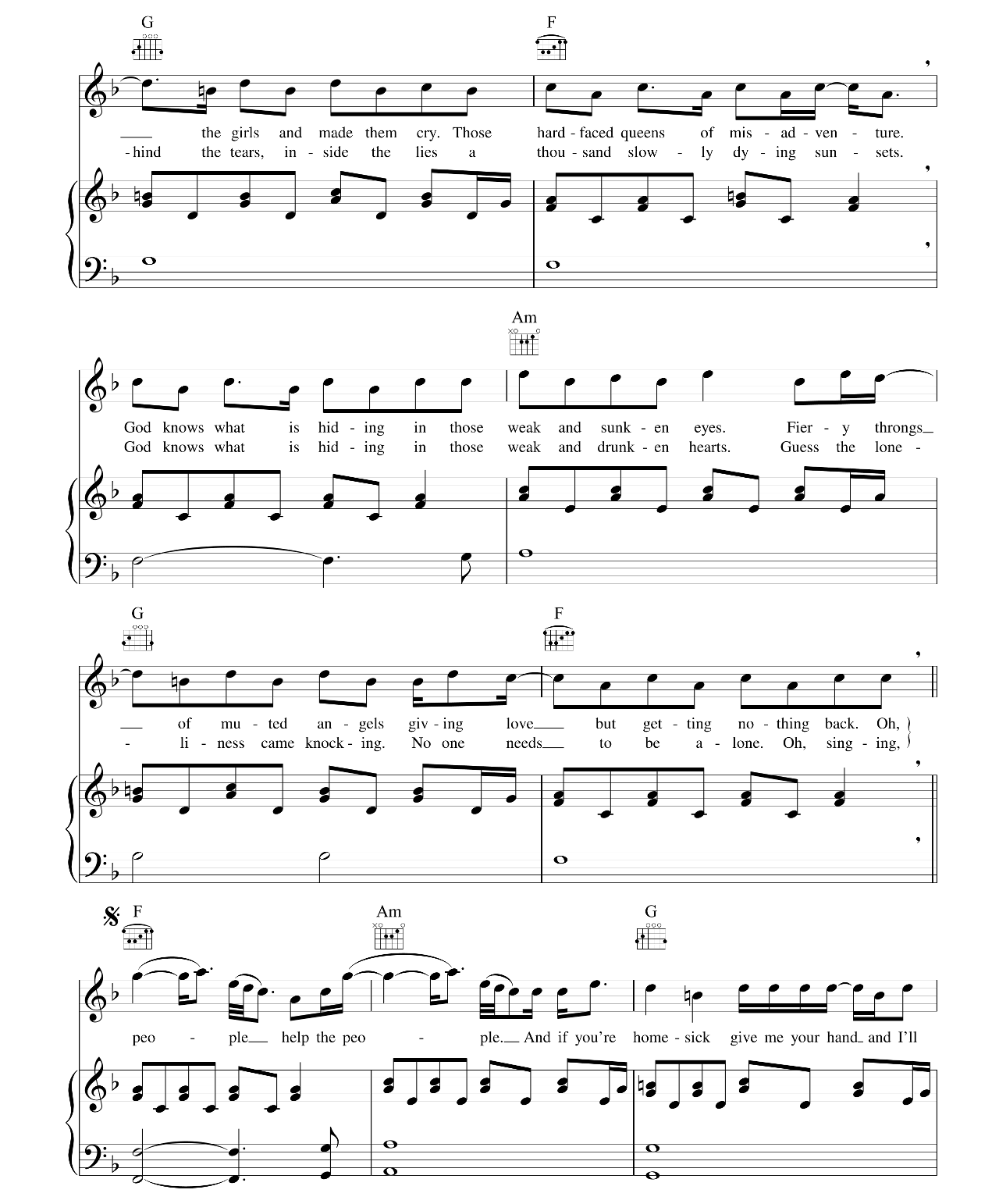 People Help The People sheet music 2