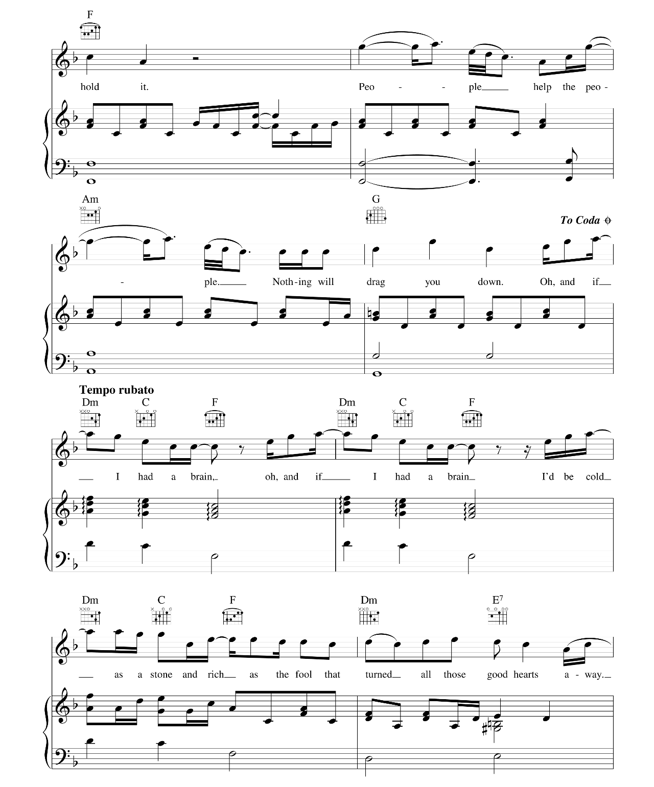 People Help The People sheet music 3