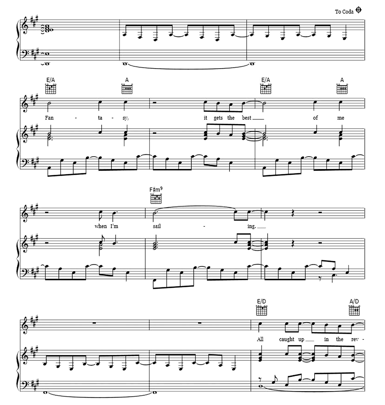 Sailing sheet music 5