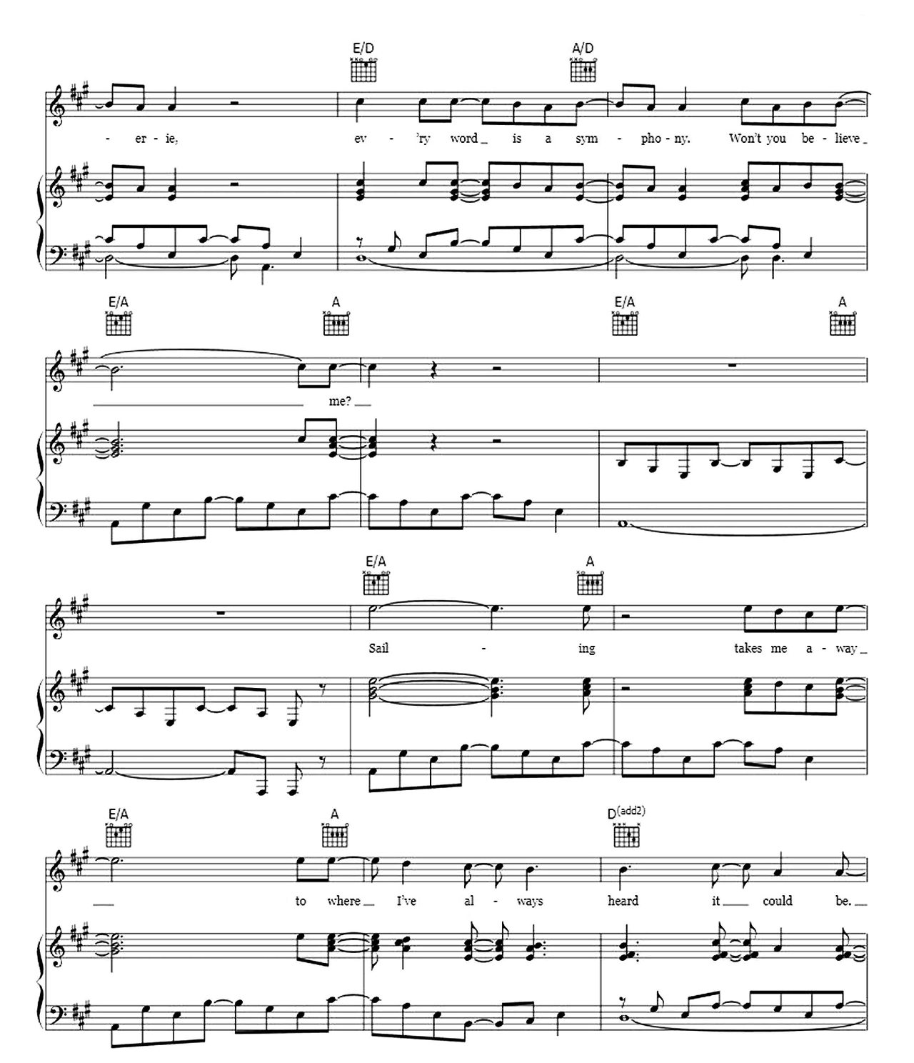 Sailing sheet music 6