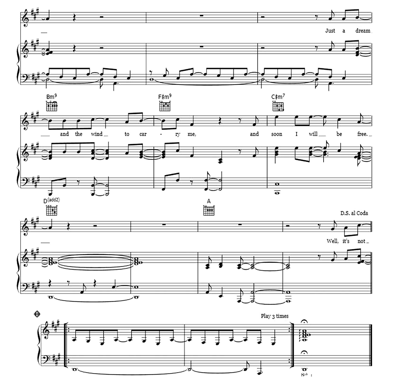 Sailing sheet music 7