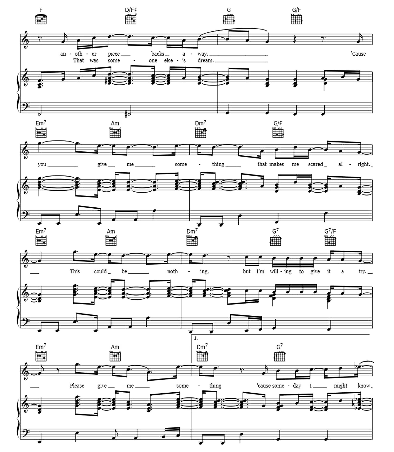 You Give Me Something sheet music 3