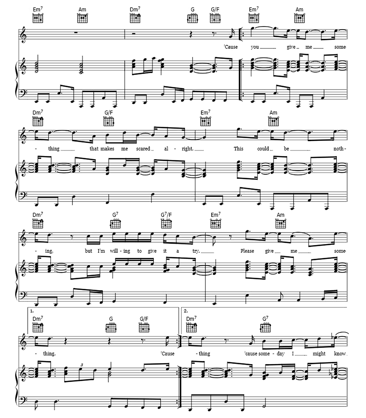 You Give Me Something sheet music 5