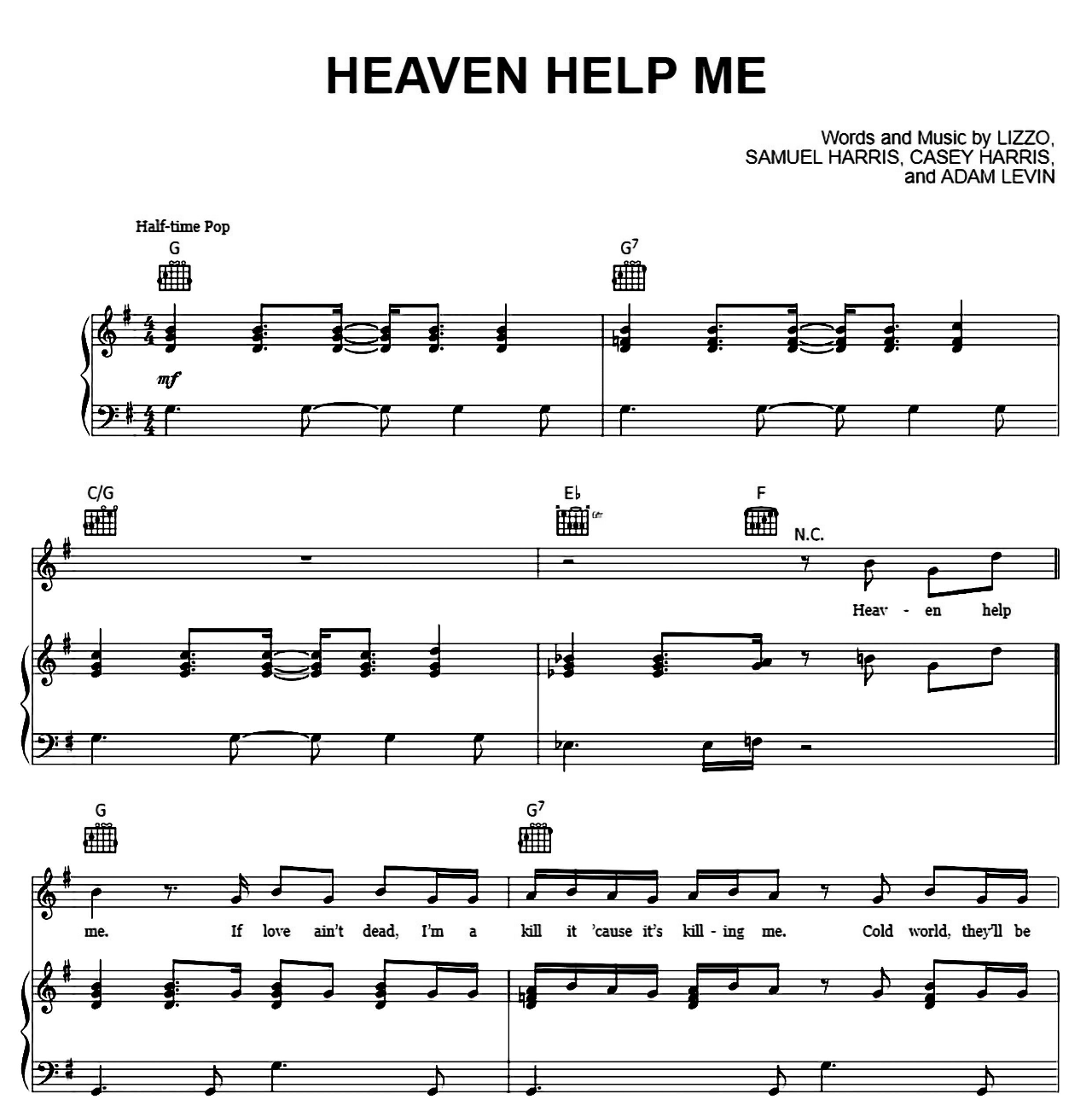 Heaven Help Me sheet music