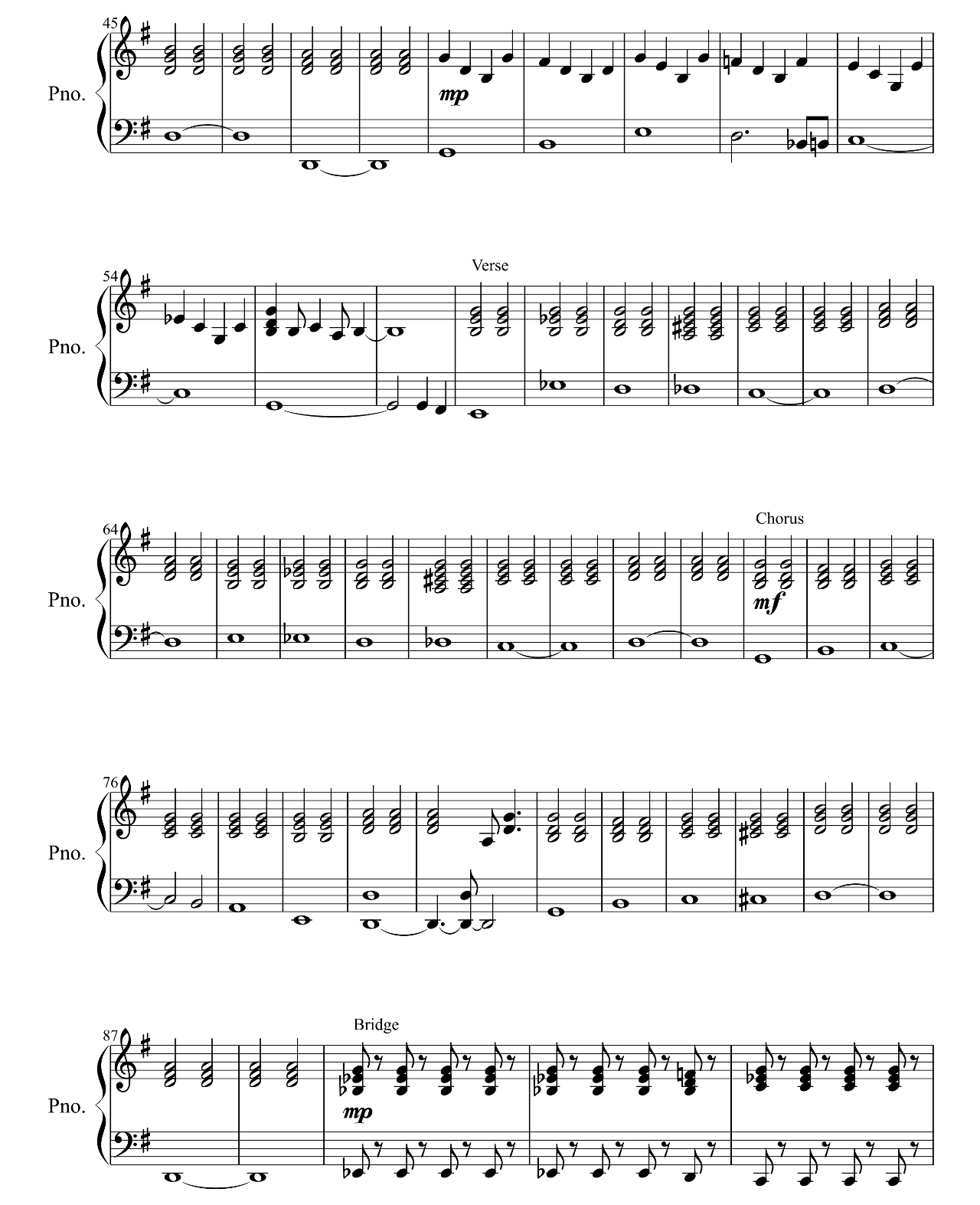 Fool For You sheet music 2