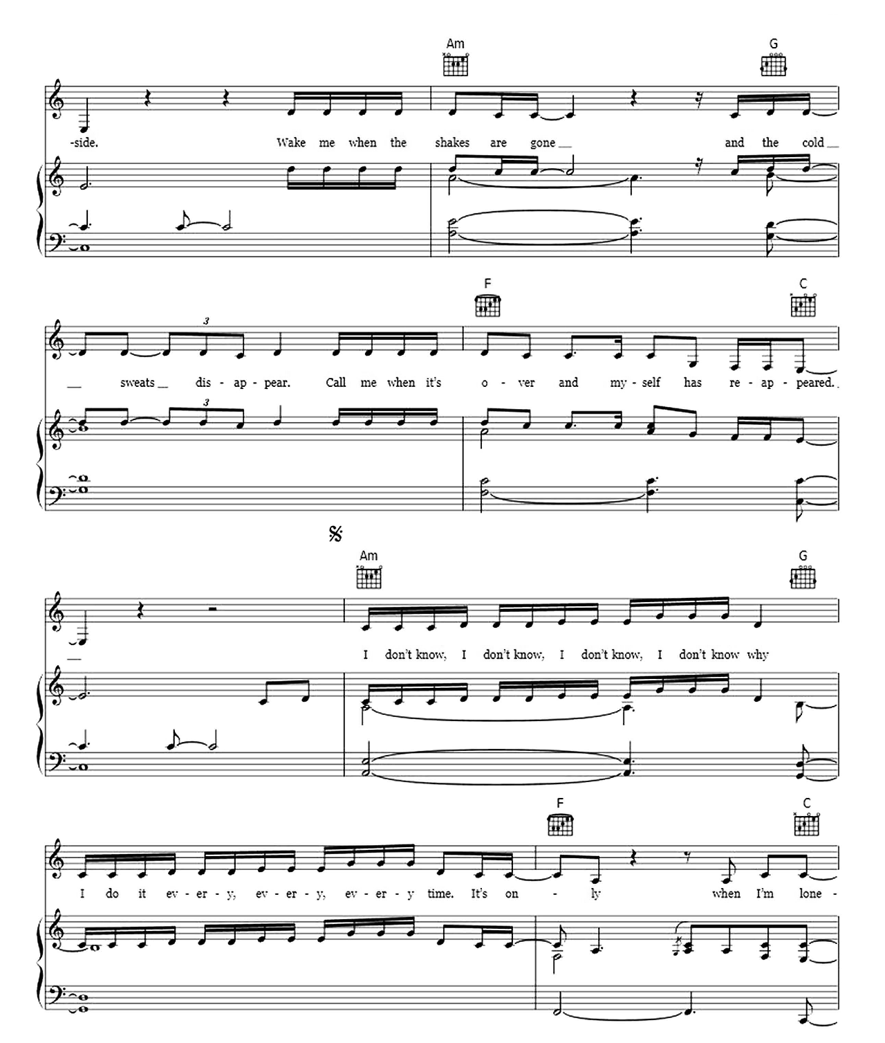 Sober sheet music 2