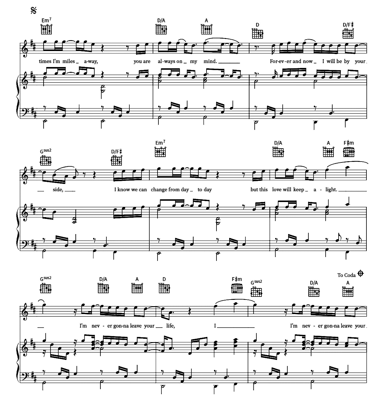 Leave Your Life sheet music 5