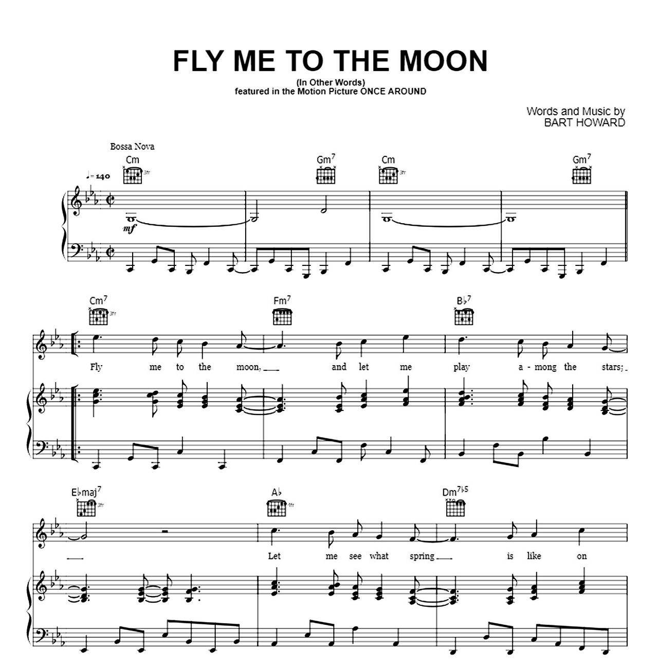Fly Me To The Moon sheet music