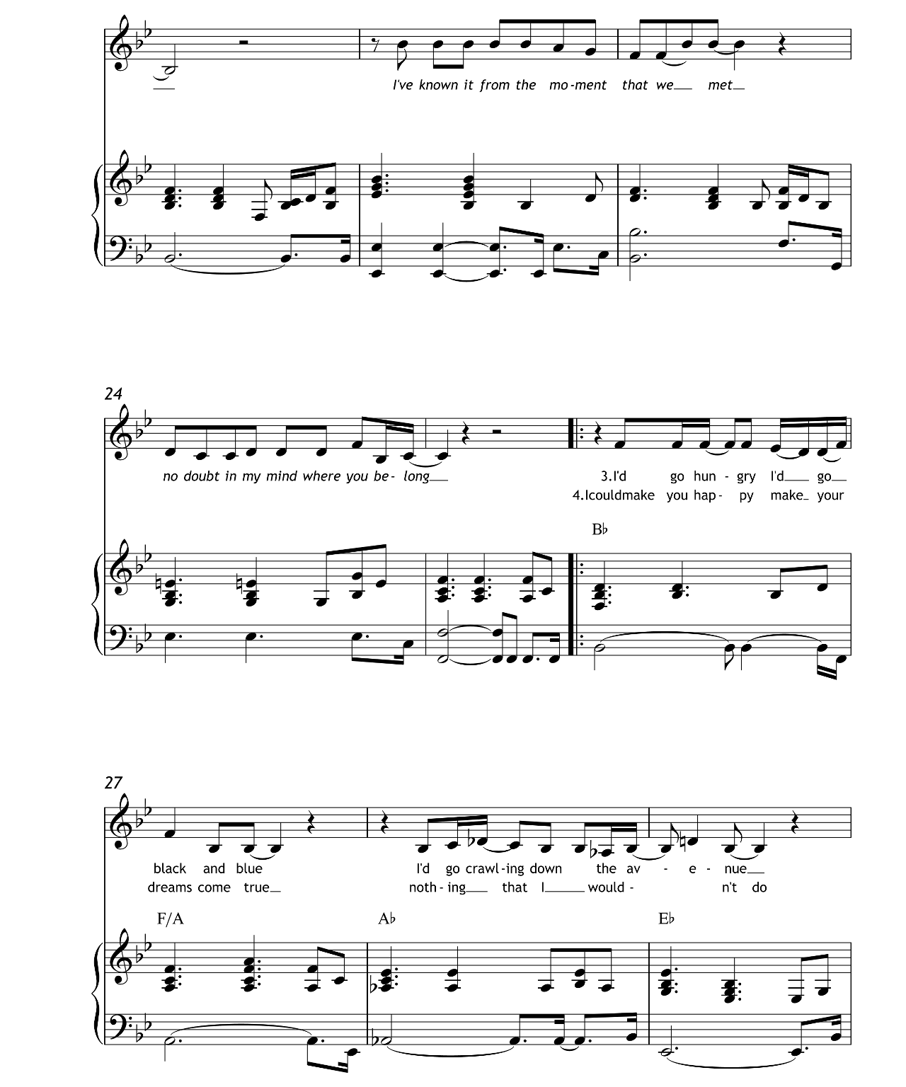 Make You Feel My Love sheet music 3