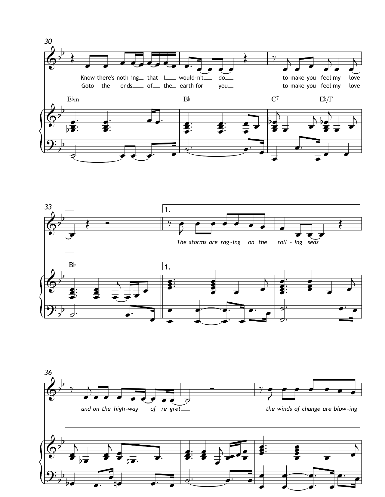 Make You Feel My Love sheet music 4