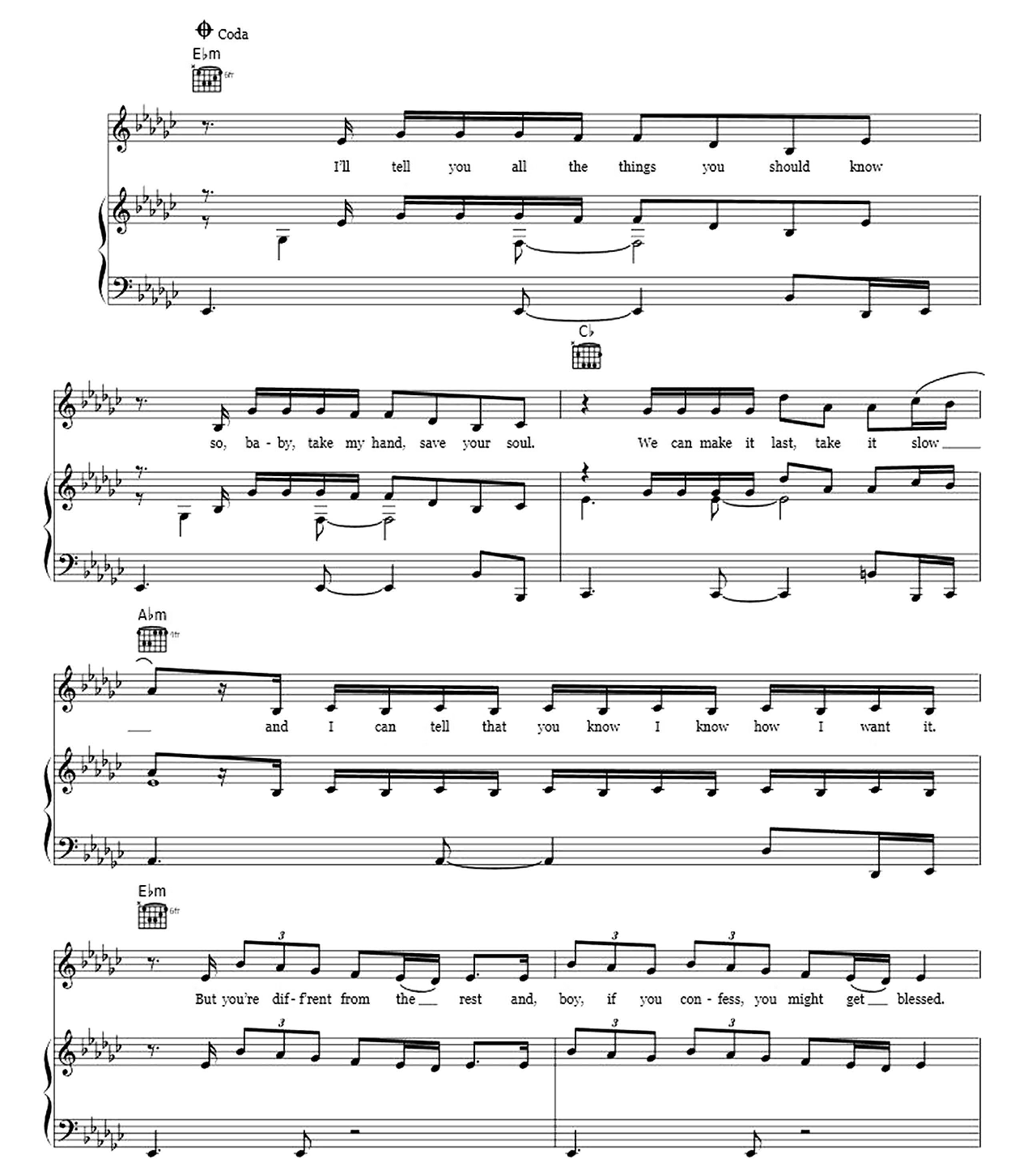 God Is A Woman sheet music 4