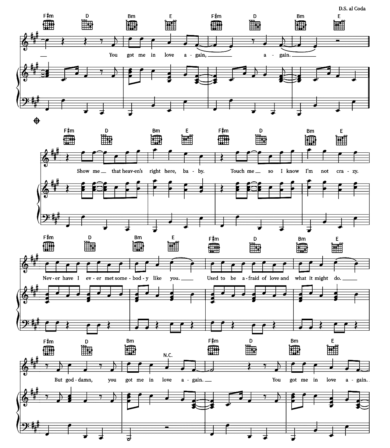 Love Again sheet music 3