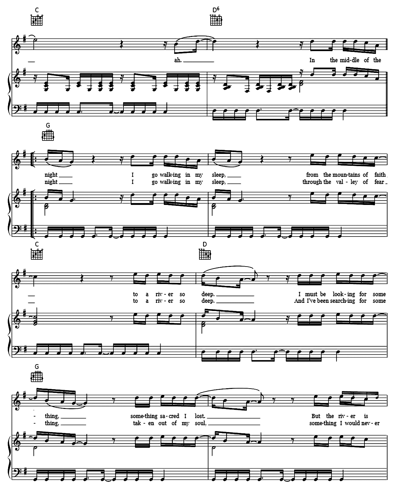 The River Of Dreams sheet music 2