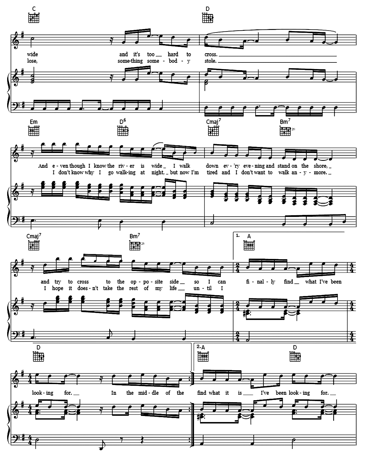 The River Of Dreams sheet music 3