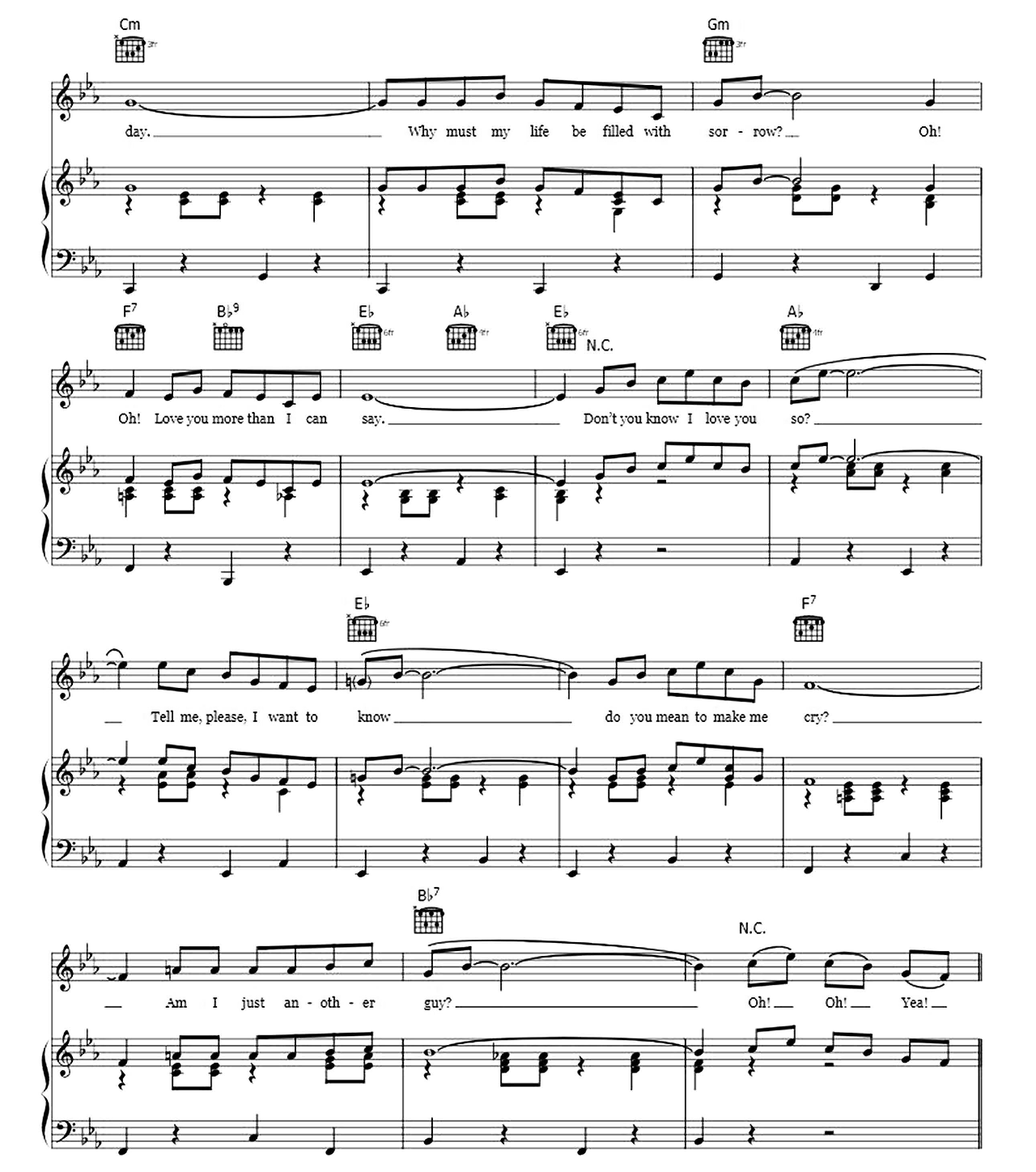 More Than I Can Say sheet music 2
