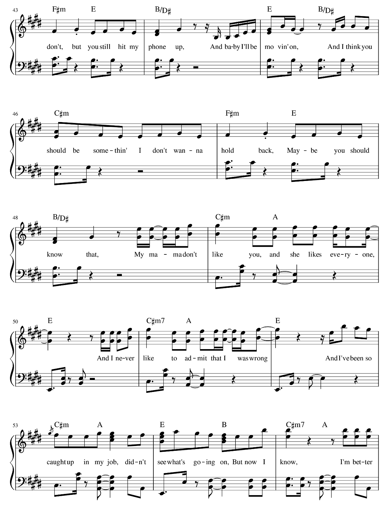 Love Yourself sheet music 4