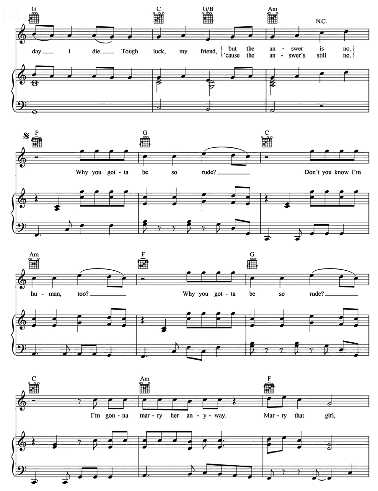 Rude sheet music 3