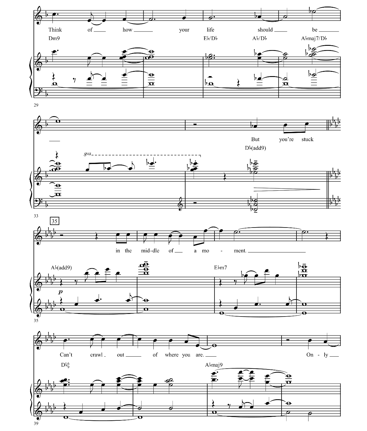 Middle Of A Moment (from James And The Giant Peach) sheet music 3