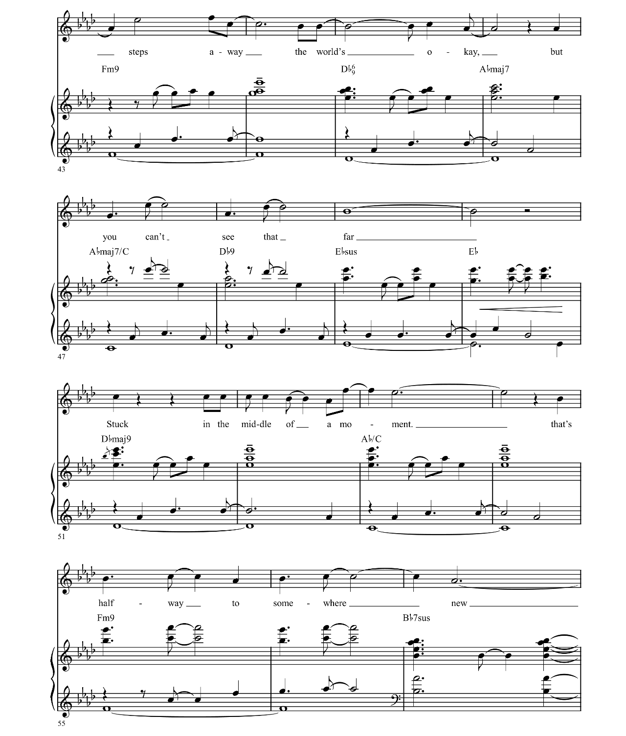 Middle Of A Moment (from James And The Giant Peach) sheet music 4