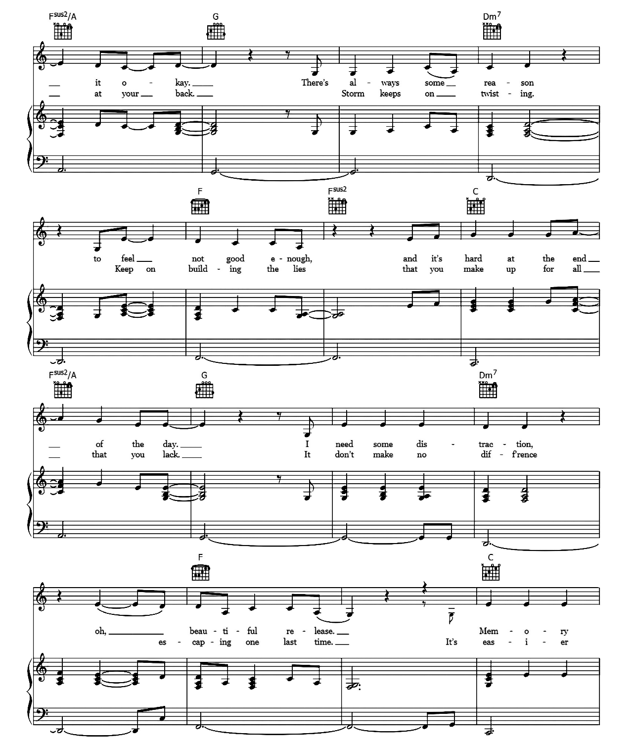 Angel sheet music 2