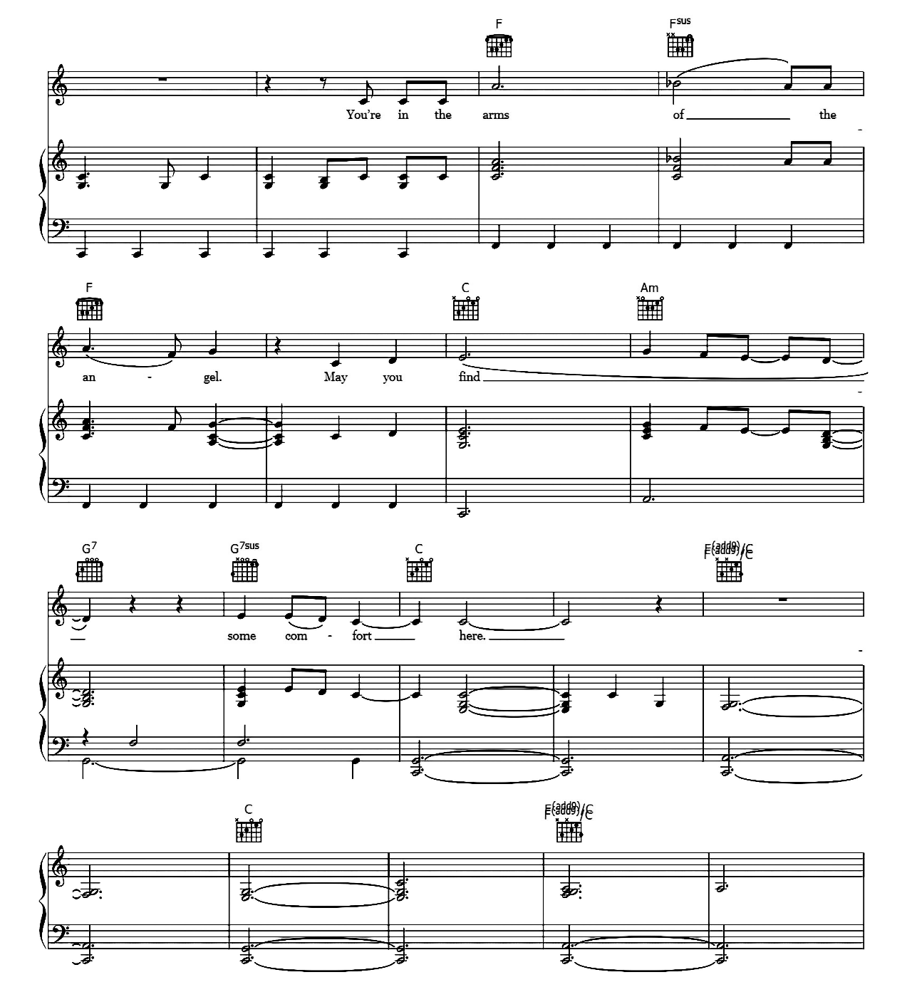 Angel sheet music 6