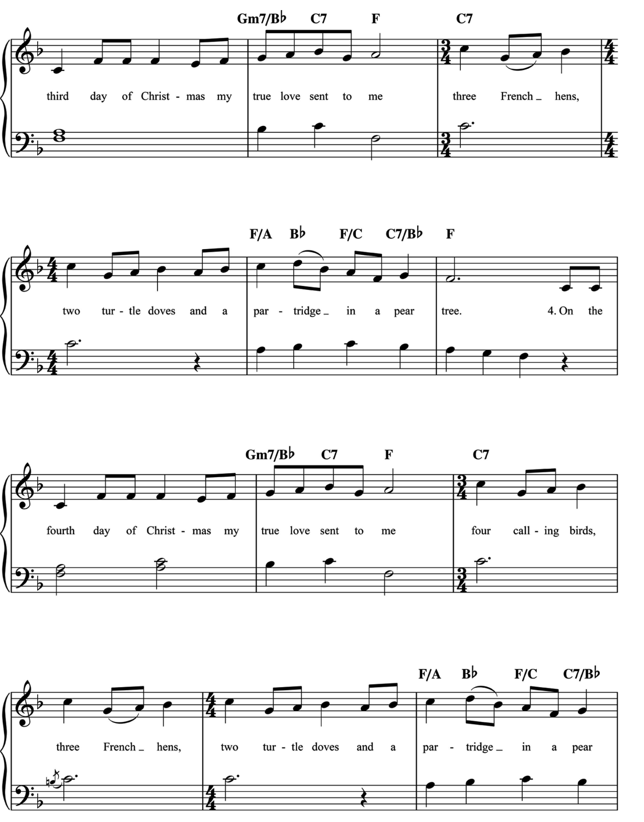 Twelve Days Of Christmas sheet music 2