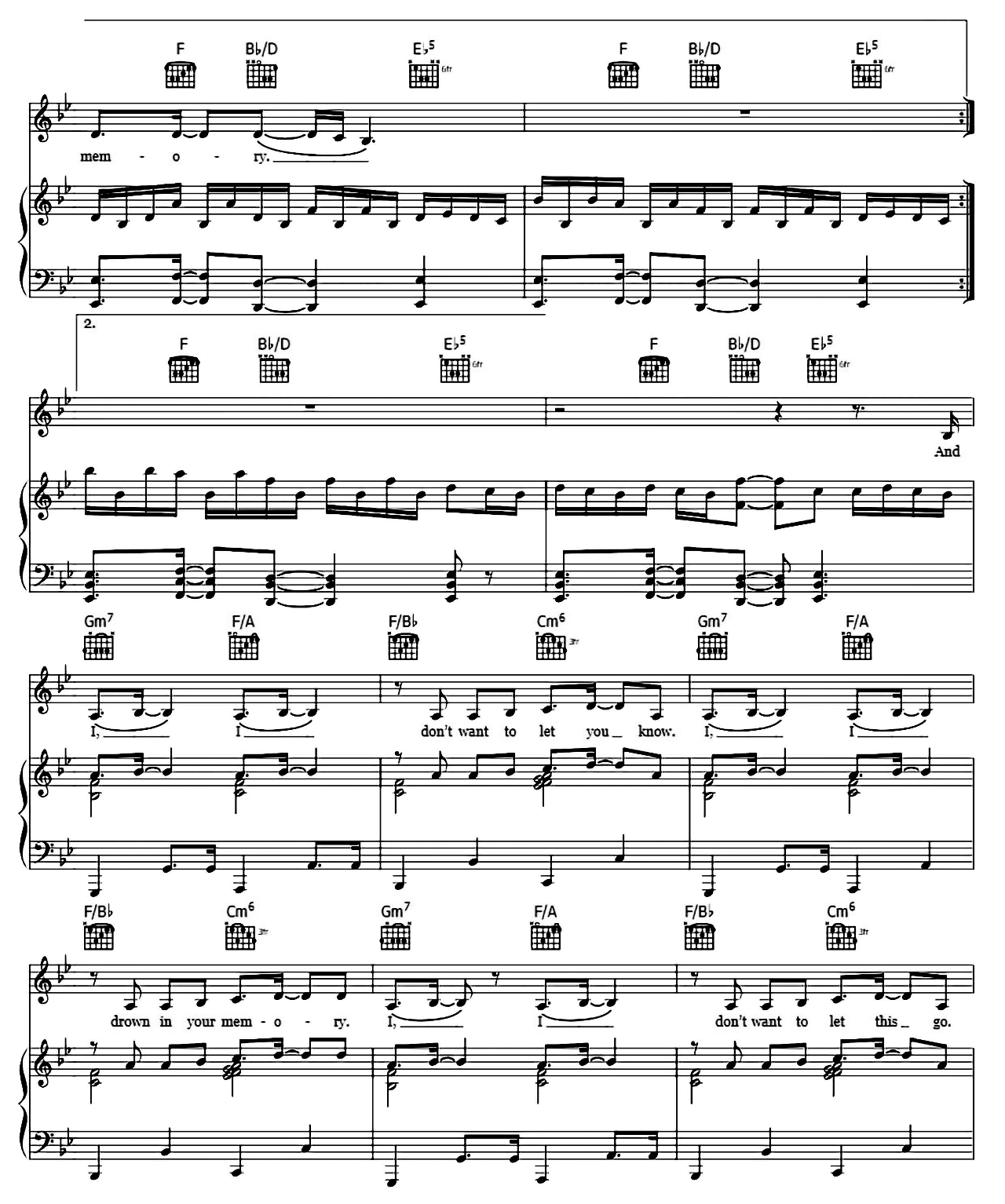 A Thousand Miles sheet music 5