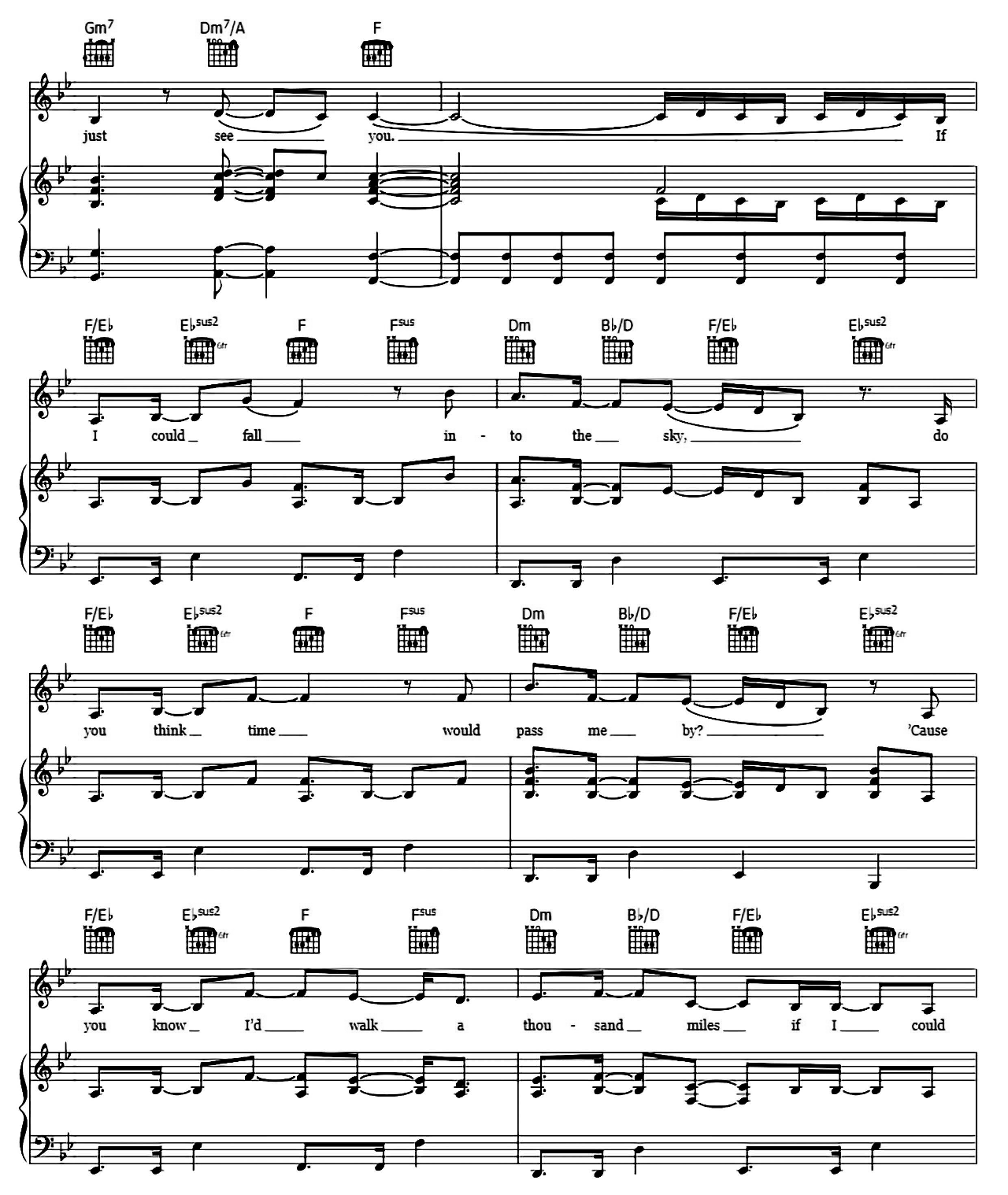 A Thousand Miles sheet music 7