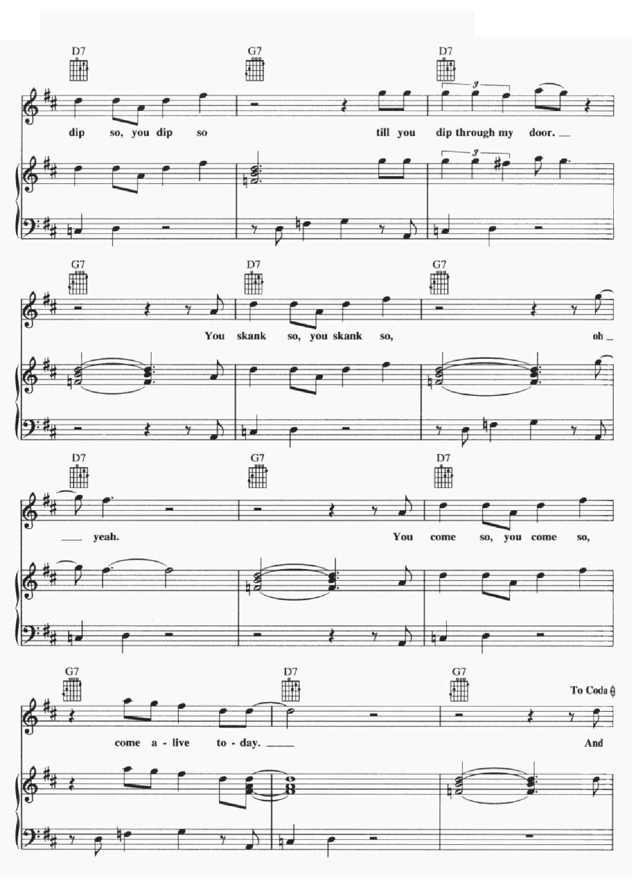Lively Up Yourself sheet music 4