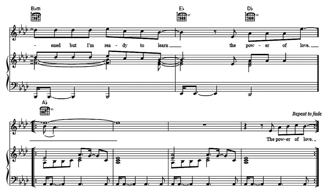 The Power Of Love sheet music 7