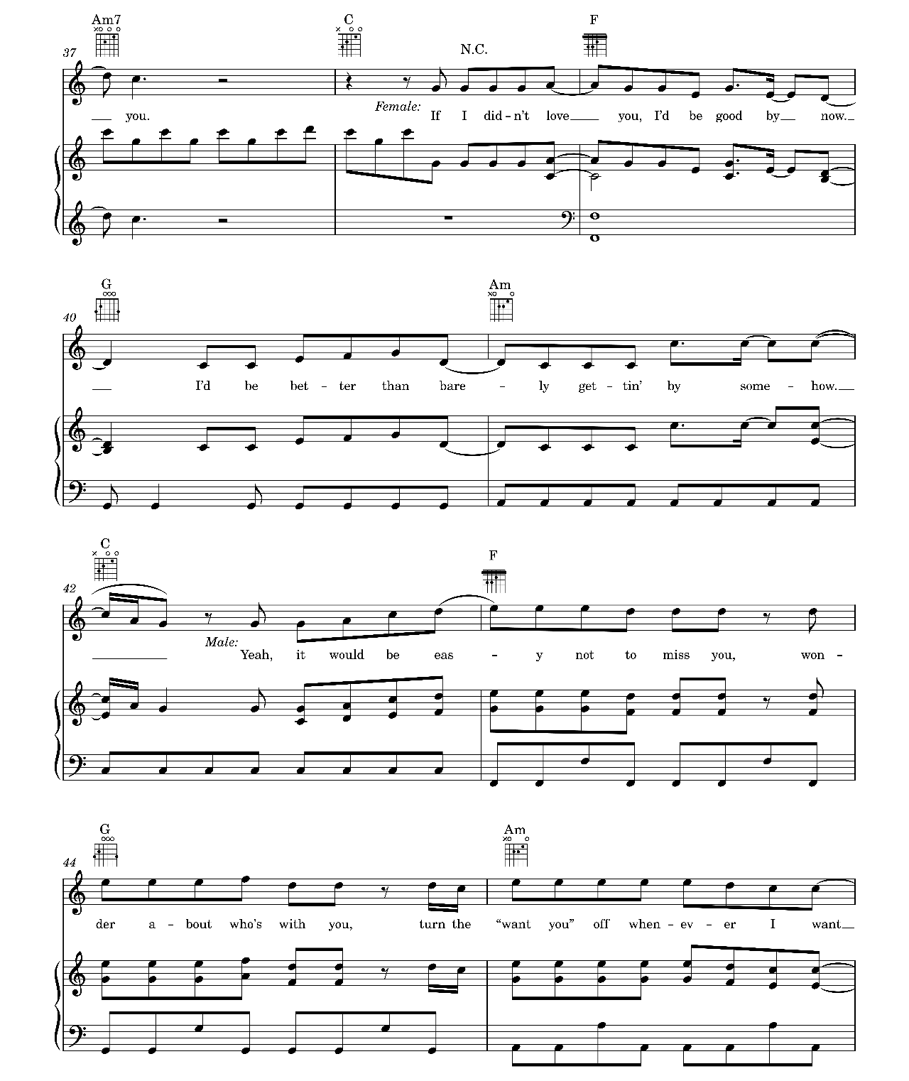 If I Didn't Love You sheet music 5