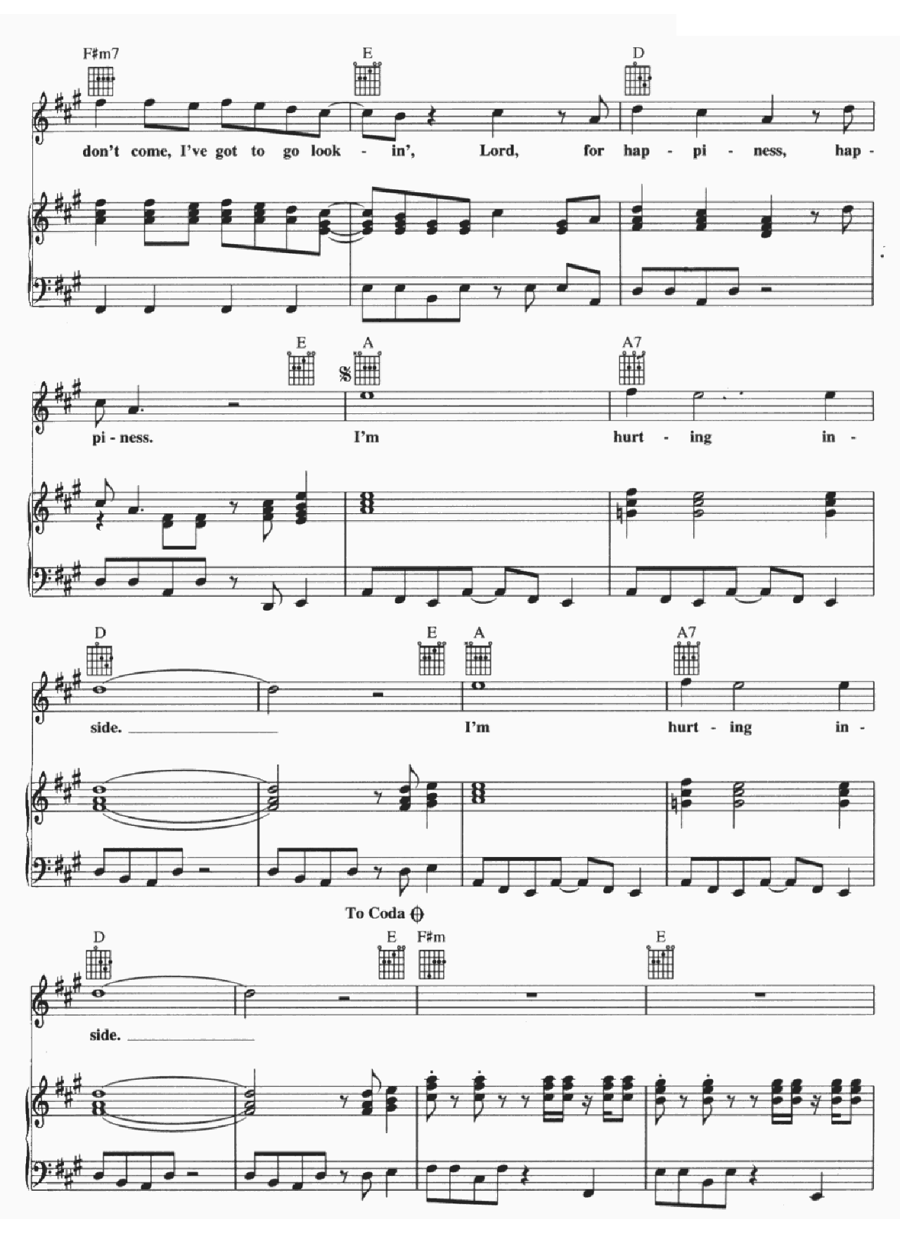 I'm Hurting Inside sheet music 3