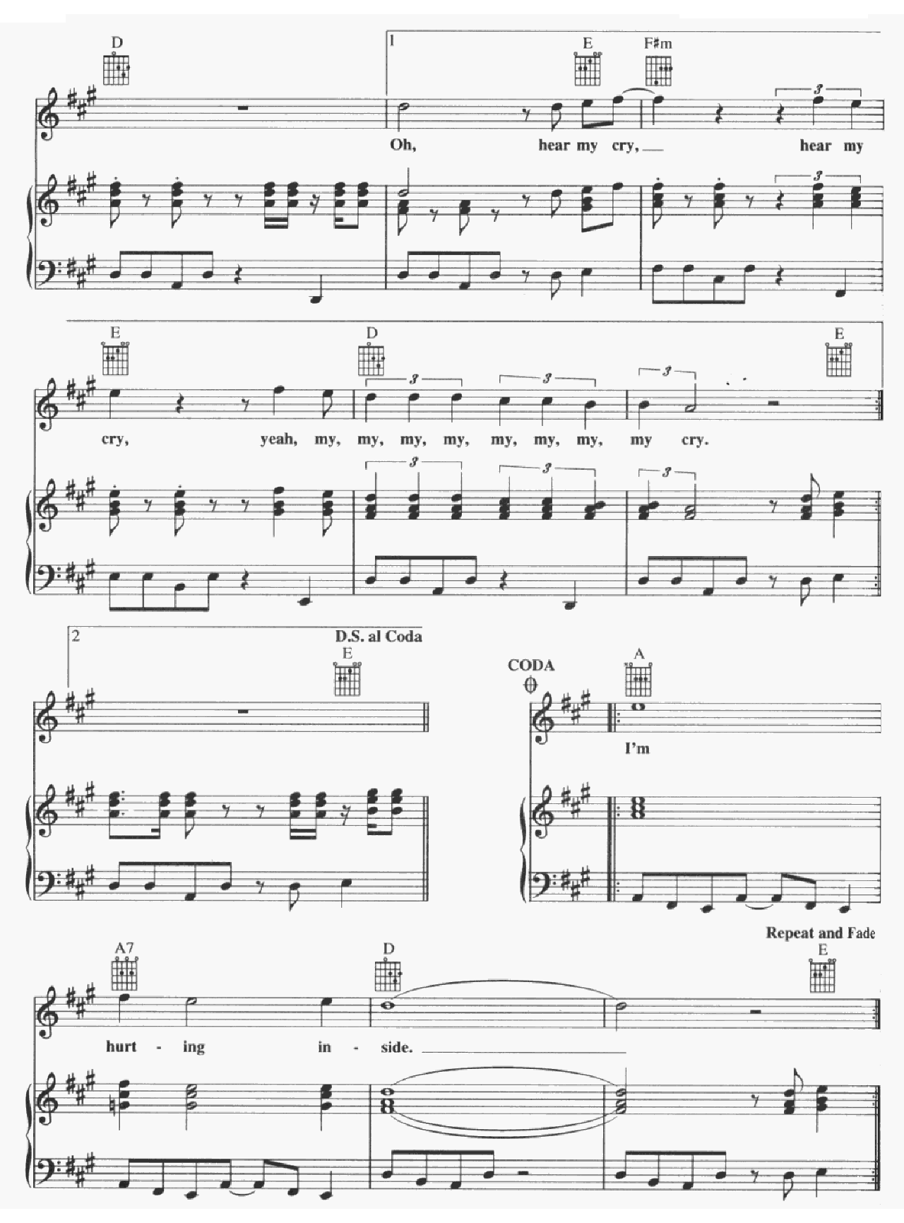 I'm Hurting Inside sheet music 4