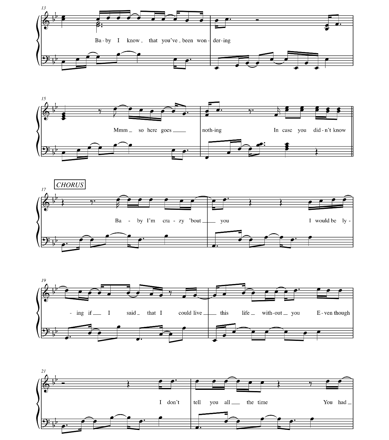 In Case You Didn't Know sheet music 2