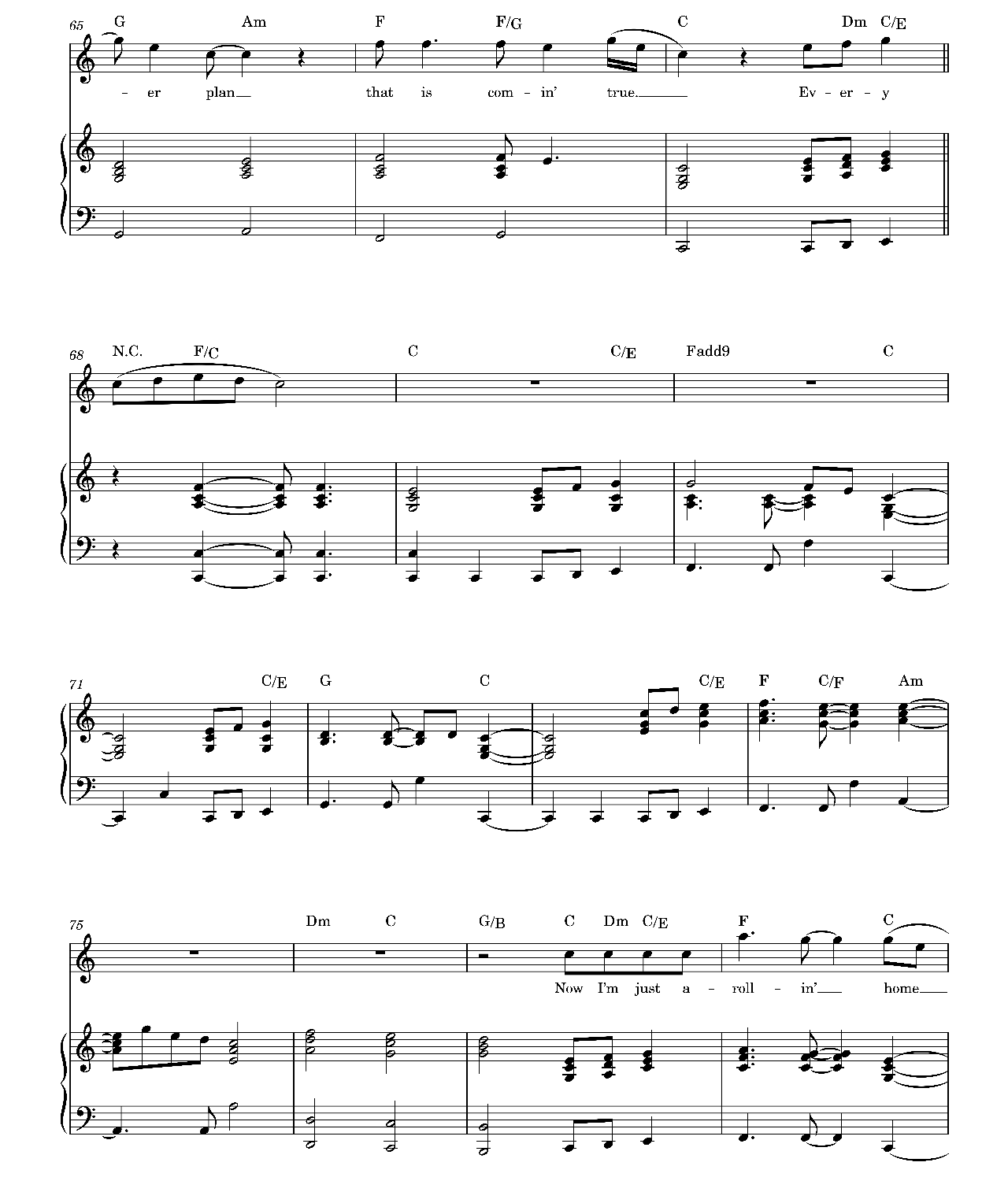 Bless The Broken Road sheet music 5