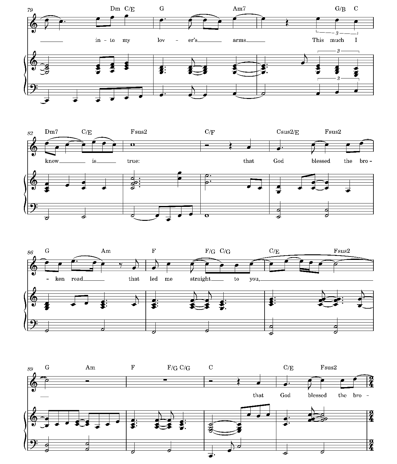 Bless The Broken Road sheet music 6