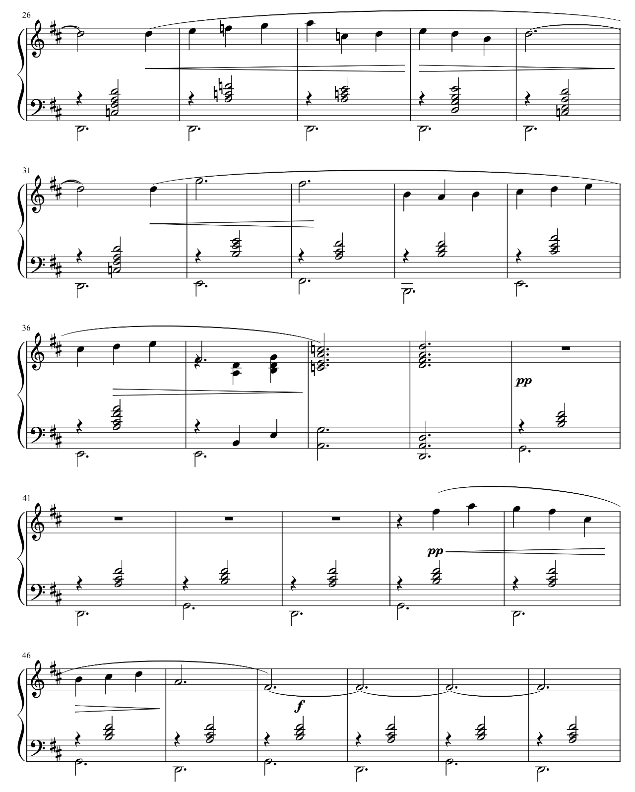 Gymnopedie No1 sheet music 2