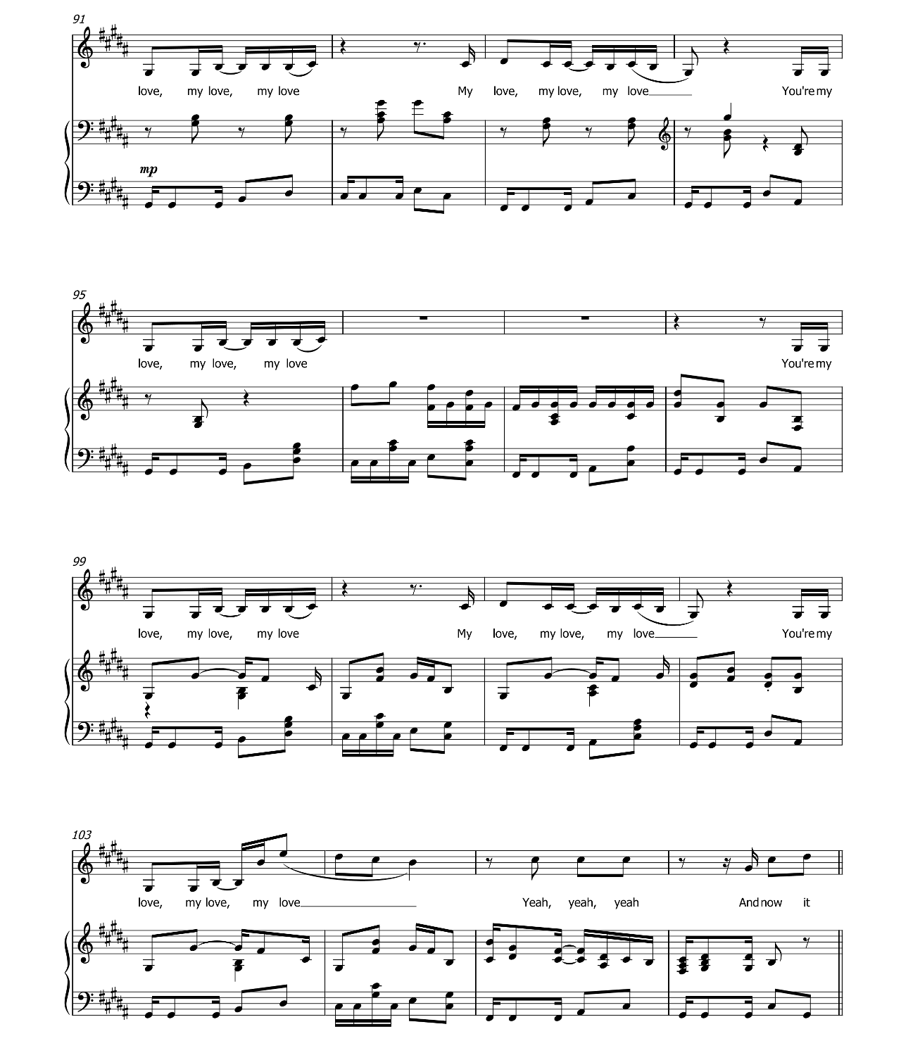 Beautiful Madness sheet music 7