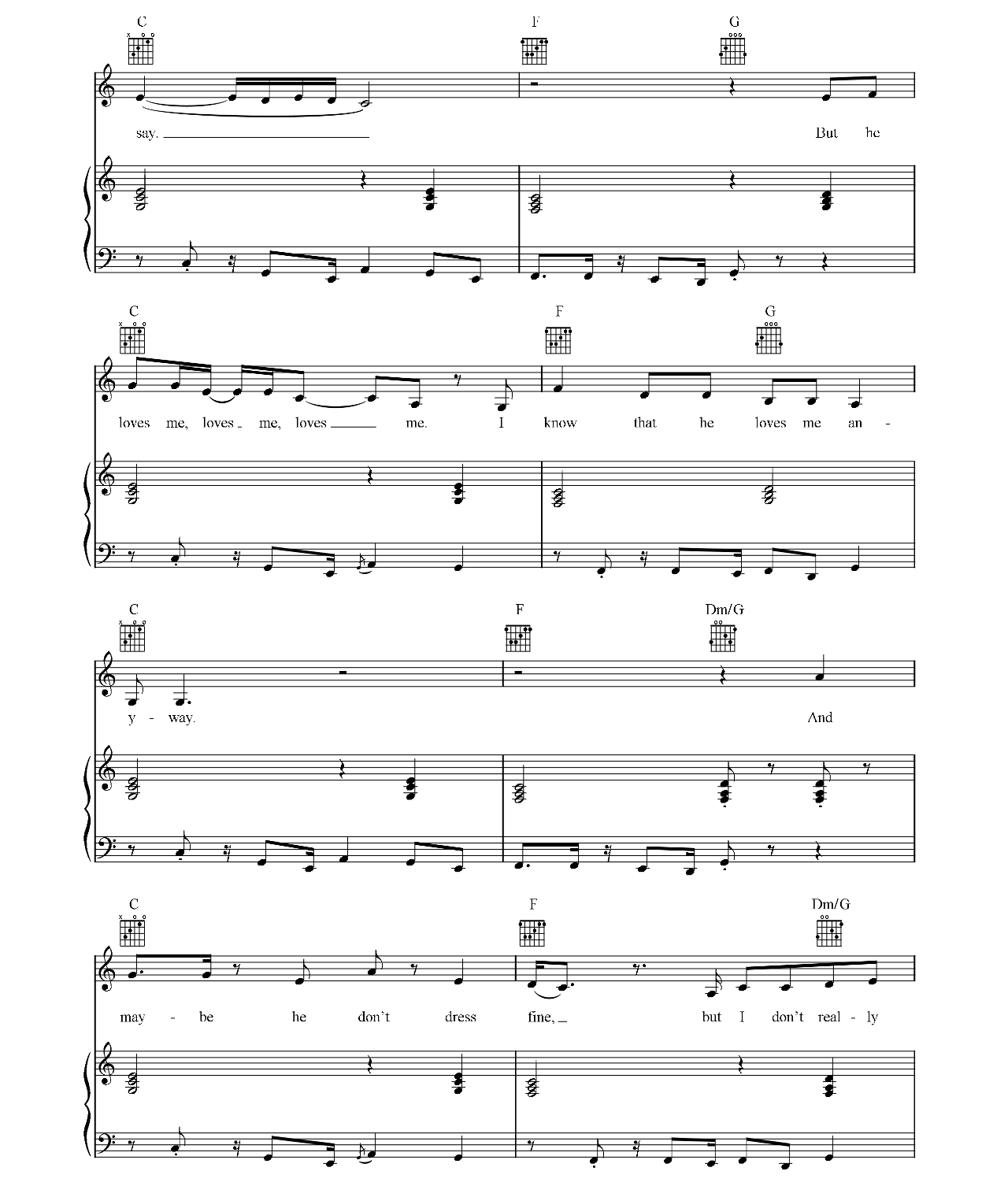 Let's Hear It For The Boy (from Footloose) sheet music 2