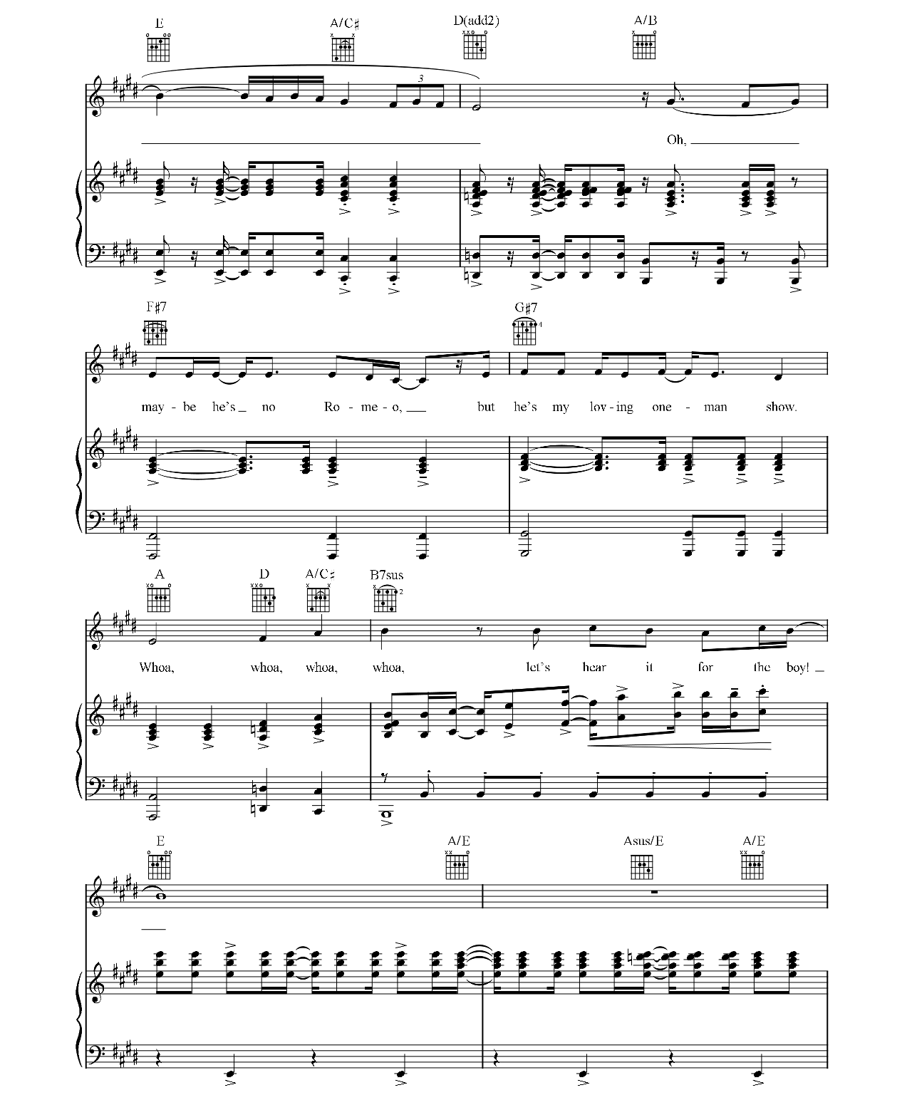 Let's Hear It For The Boy (from Footloose) sheet music 8